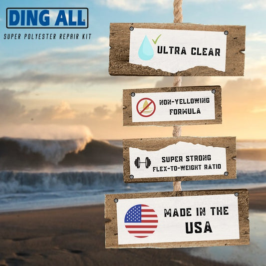 Ding All Super Silmar Polyester Resin 4oz Repair Kit