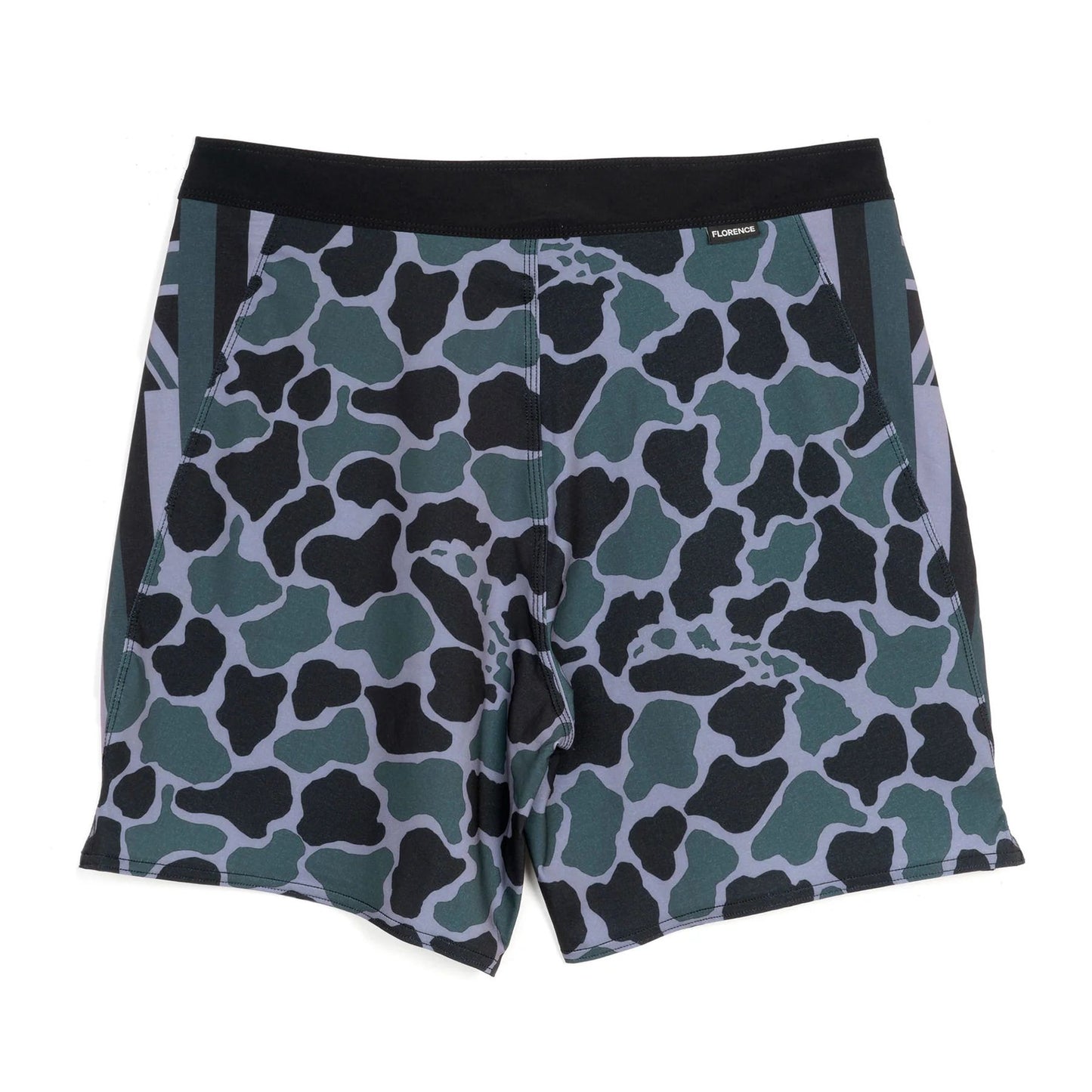 Florence Marine X F1 Pro Hawaii Camo Boardshort - Dark Emerald