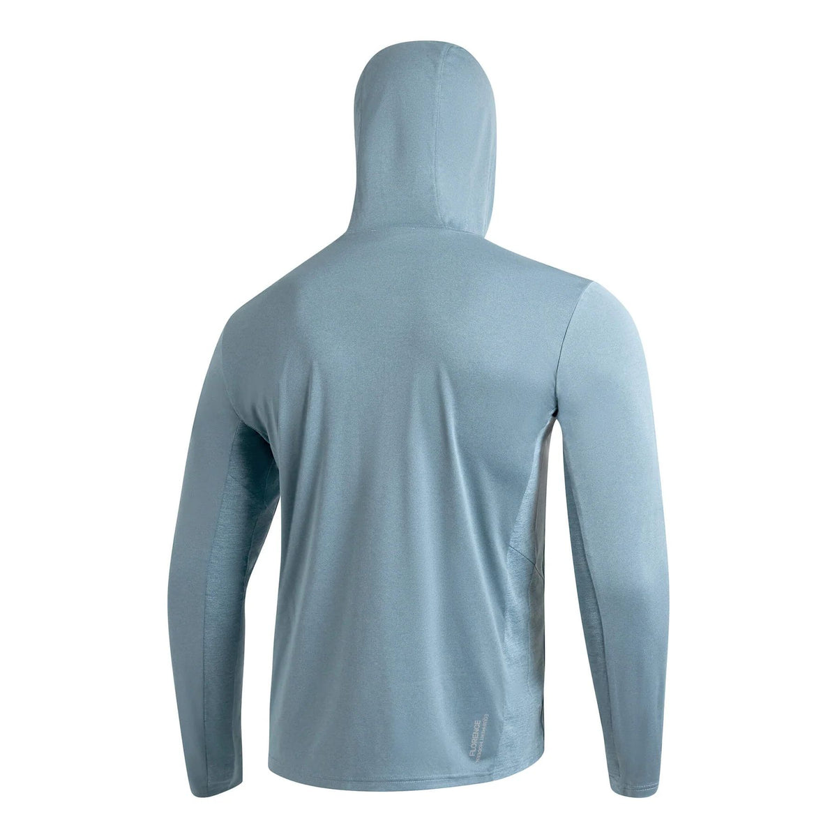Florence Marine X Sun Pro Long Sleeve Crossover Hooded UPF Shirt - Heather Light Sea Blue