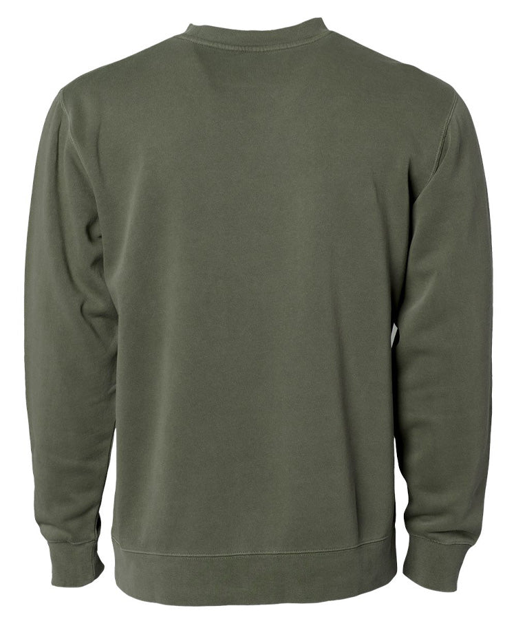 Fragile Ocean 3 Arch Crewneck Sweatshirt - Army