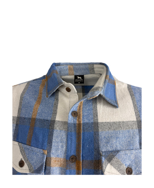 Fragile Ocean Bluebird Day Flannel - Blue