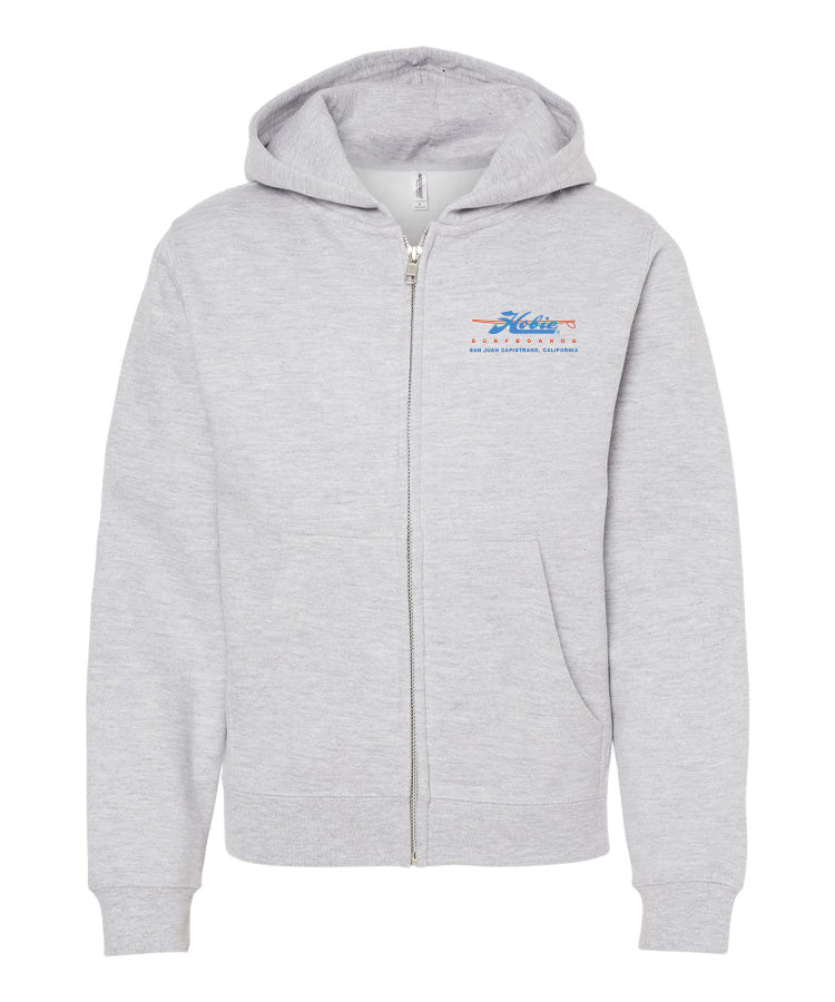 Hobie Kids San Juan Capistrano Classic Zip Hoodie - Heather Grey