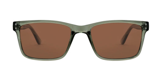 Hobie Polarized Flats Shiny Crystal Olive & Copper Sunglasses