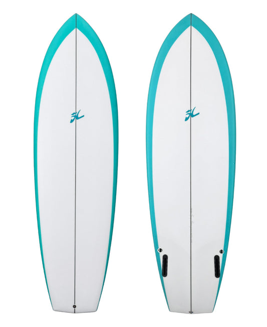 Hobie Twinzer Zipper 6'0" Shortboard - Royal Blue Tint