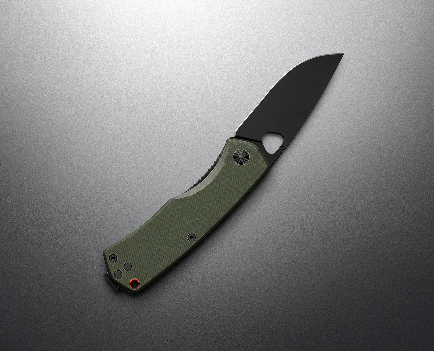James Brand Folsom OD Green + Orange + Black Knife - OD Green + Orange