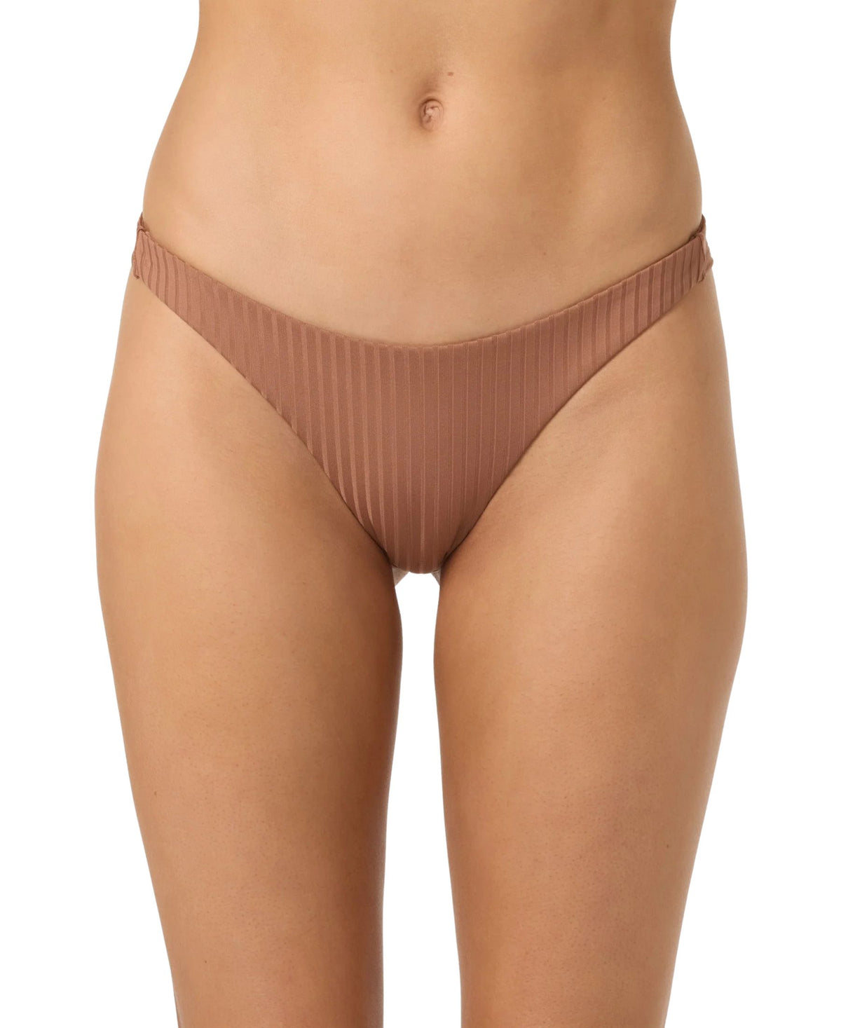 O'Neill Shorebreak Rib Hermosa Skimpy Bottoms - Carob Brown