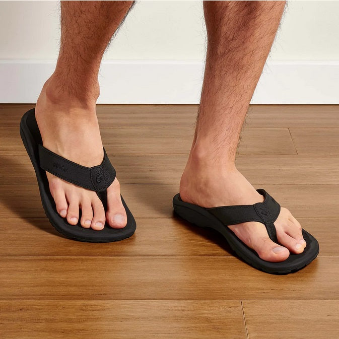 Olukai Ohana Men's Sandals - Black