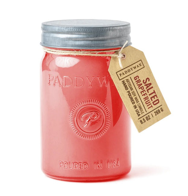 Paddywax Relish Jar Salted Grapefruit 9.5oz Candle
