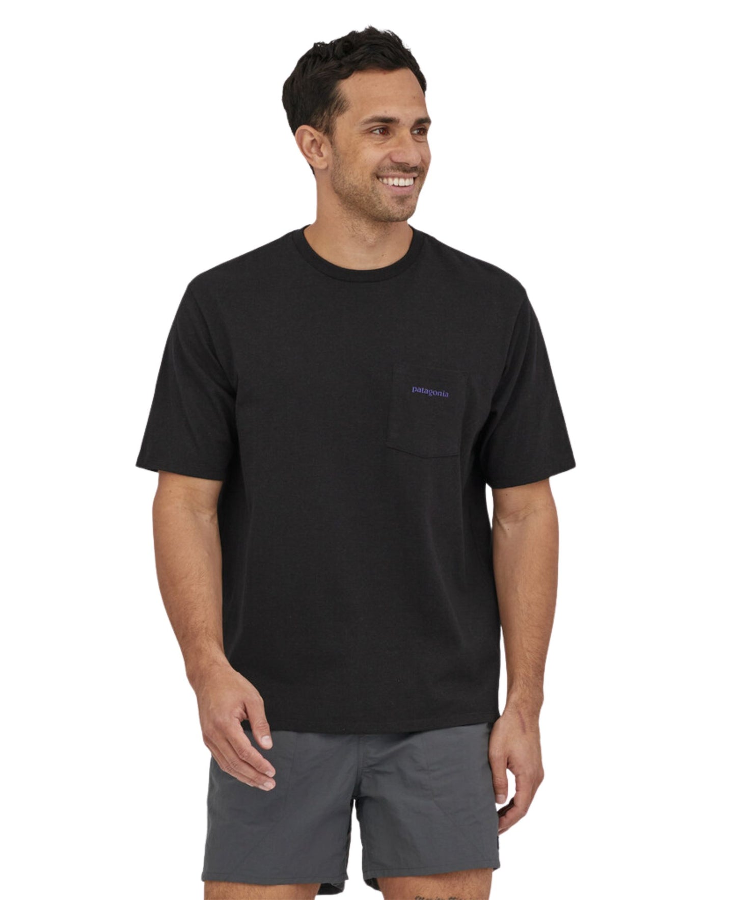 Patagonia Men's Boardshort Logo Pocket Responsibili-Tee - Endless Blue