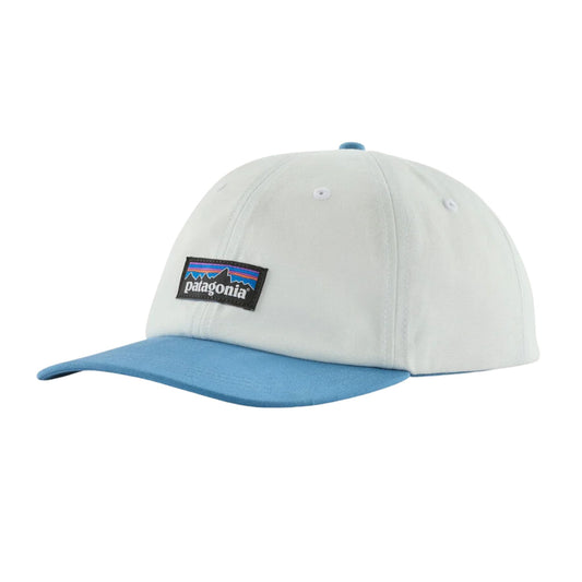 Patagonia Men's P-6 Label Trad Cap - Birch White w/ Shore Blue