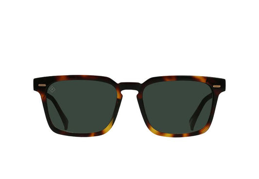 Raen Adin Kola Tortoise & Green Polarized Sunglasses