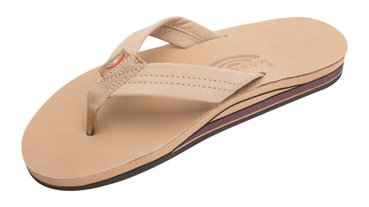 Rainbow Double Layer Wide Strap Men's Sandals - Sierra