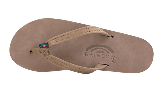 Rainbow Single Layer Narrow Strap Women's Sandals