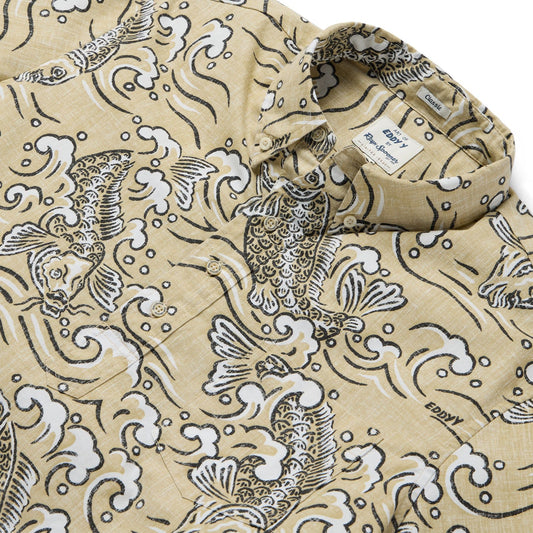 Reyn Spooner Koi Stream Eddy Y Pullover Shirt