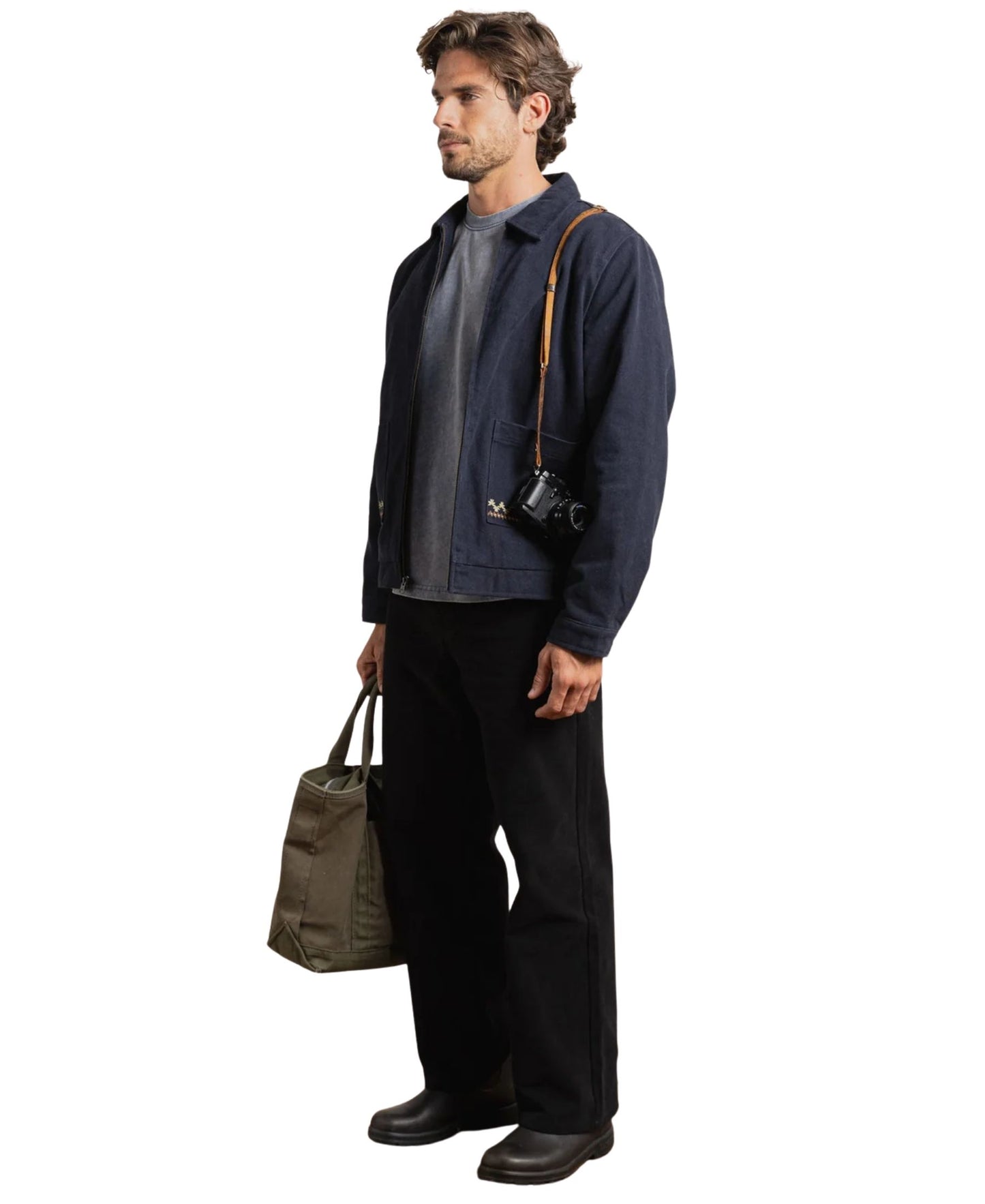 Rhythm Arugam Twill Jacket - Navy