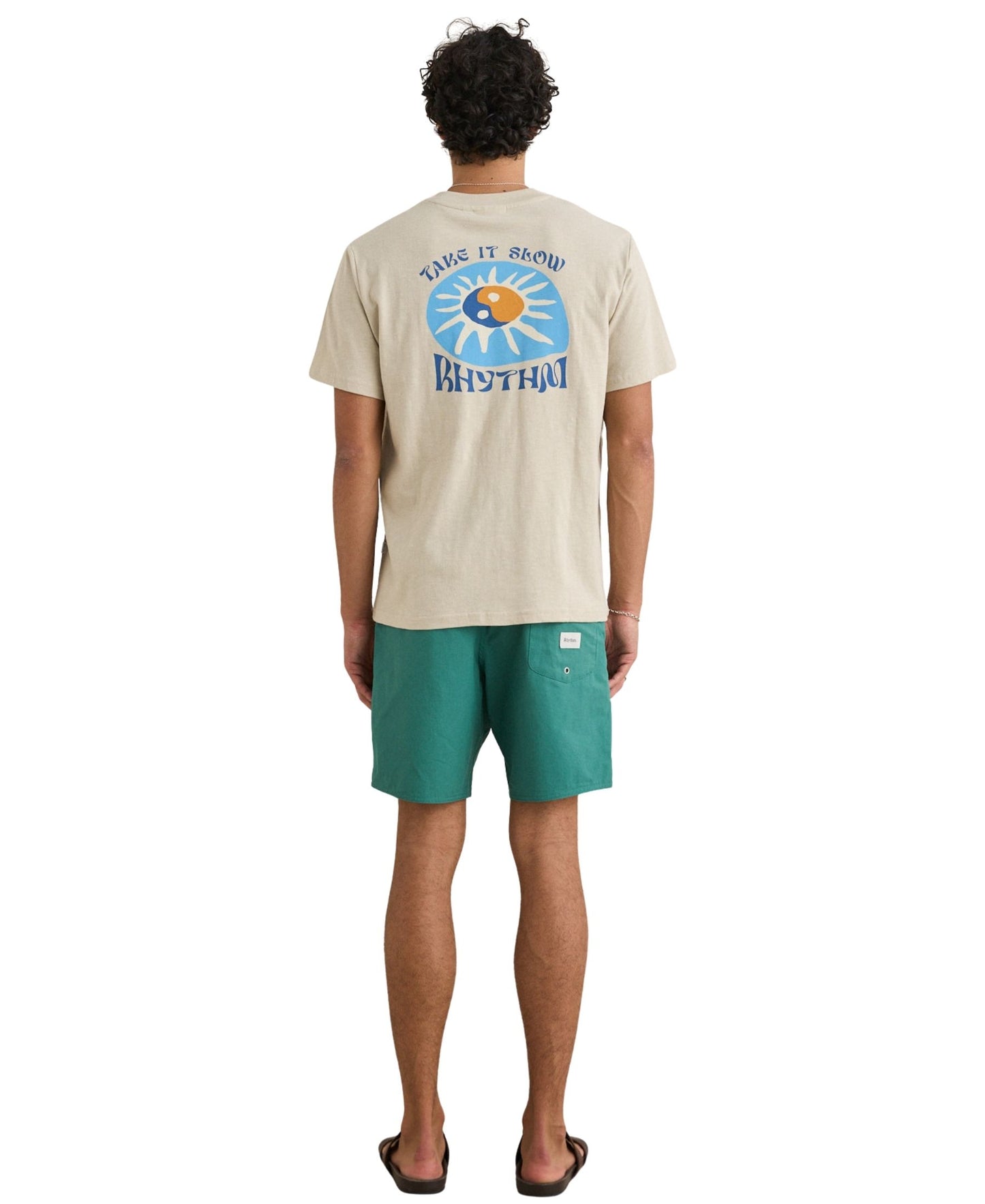 Rhythm Slow Down Slub Tee - Moonrock