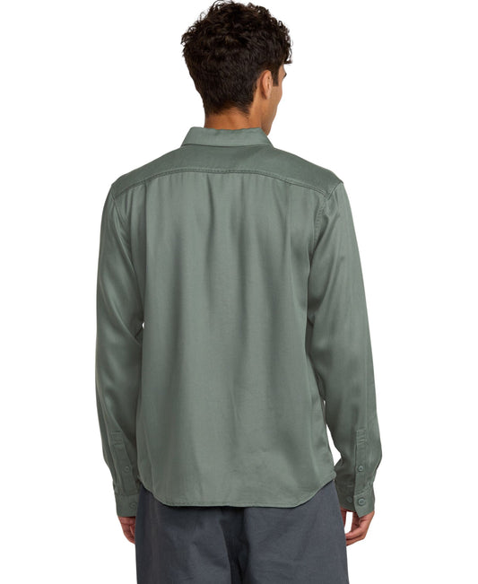 Rvca Men's Vacancy Utility Long Sleeve Shirt