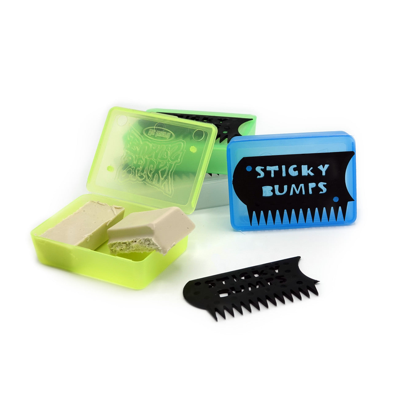 Sticky Bumps Wax Box & Comb - Assorted