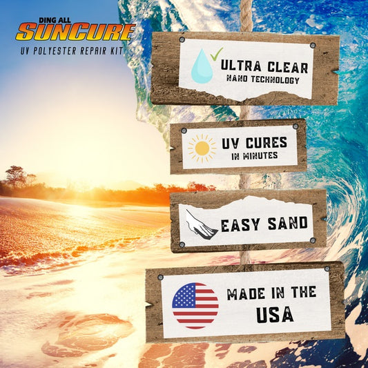 Suncure Polyester Fiberglass 2oz Repair Kit