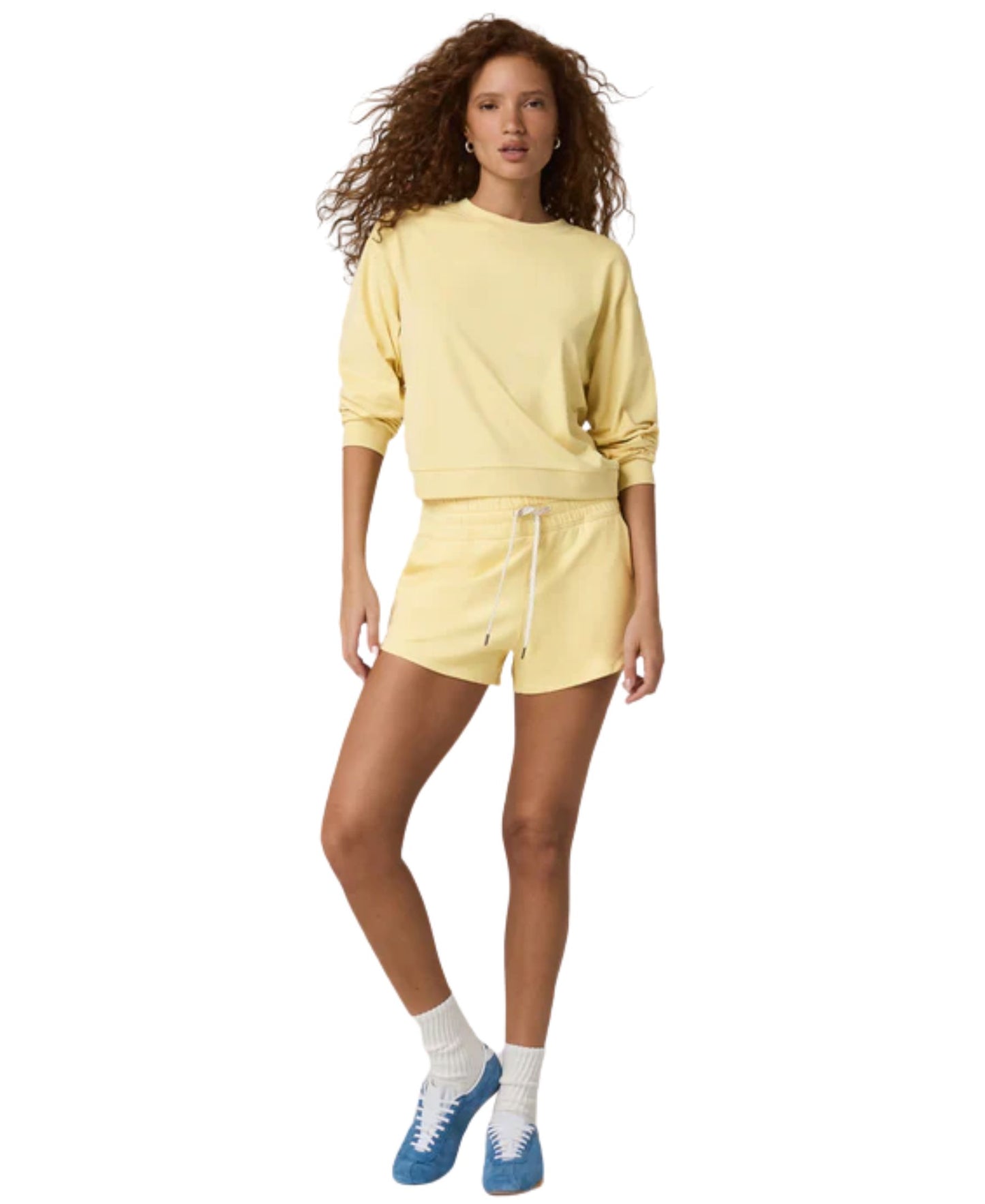 Vuori Halo Modern Crew - Lemon Snap Heather