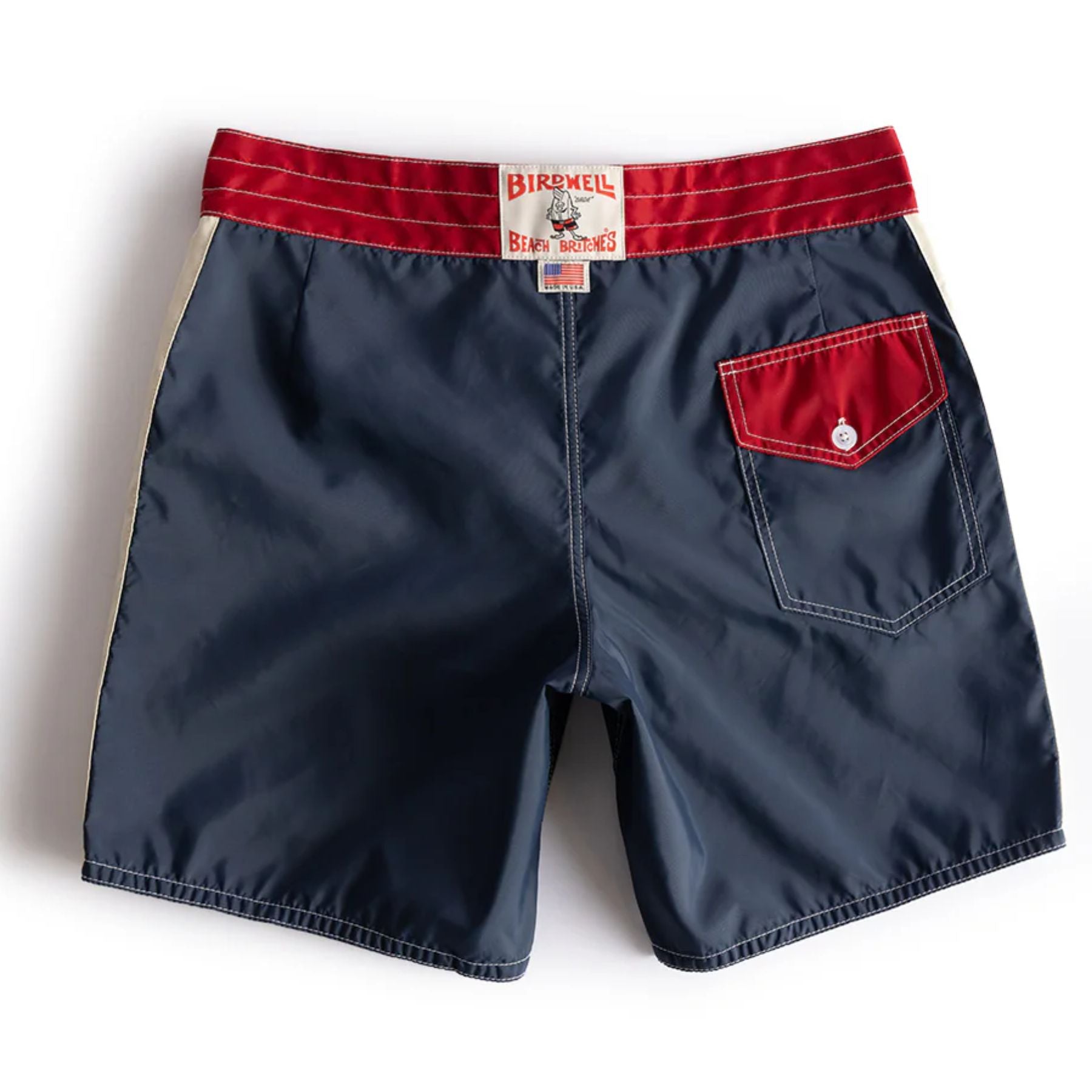 Birdwell 300 Legend Boardshort - Navy / Red /Bone