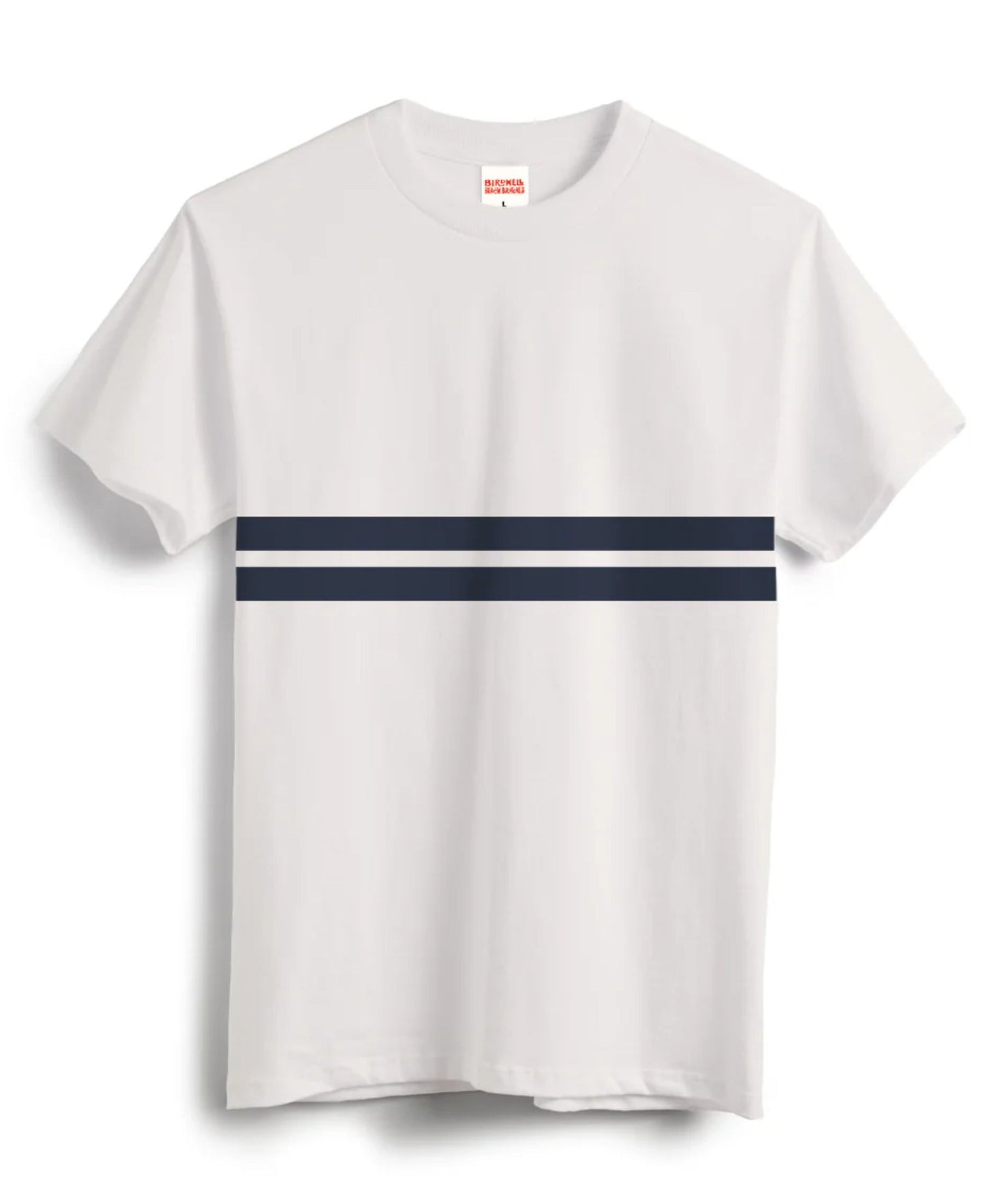 Birdwell Comp Stripe Tee - Vintage White