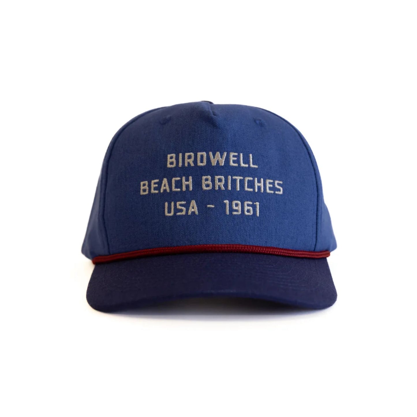 Birdwell Trademark Hemp Snapback Hat - Federal Blue/ Navy