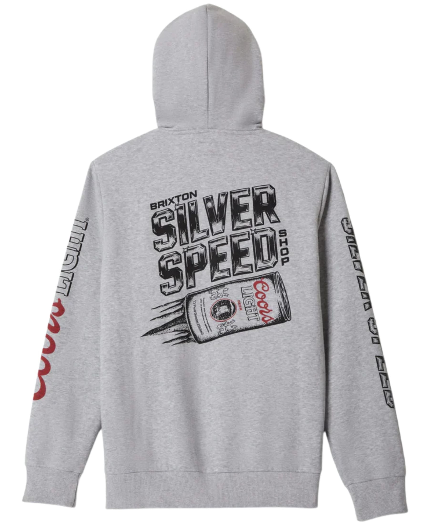 Brixton Coors Light Silver Speed Hoodie - Heather Grey
