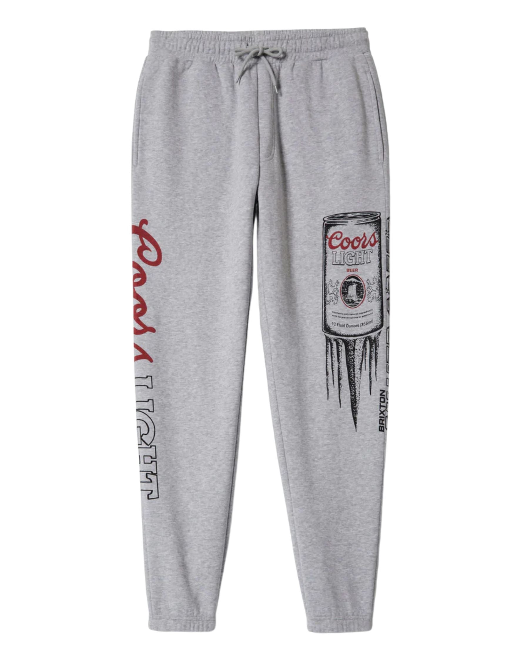 Brixton Coors Light Silver Speed Sweatpant  - Heather Grey