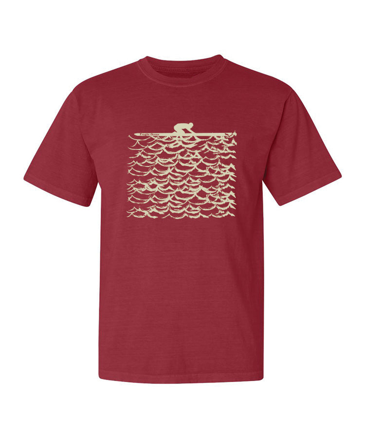 FRAGILE OCEAN SOLAR POWER TEE - Red