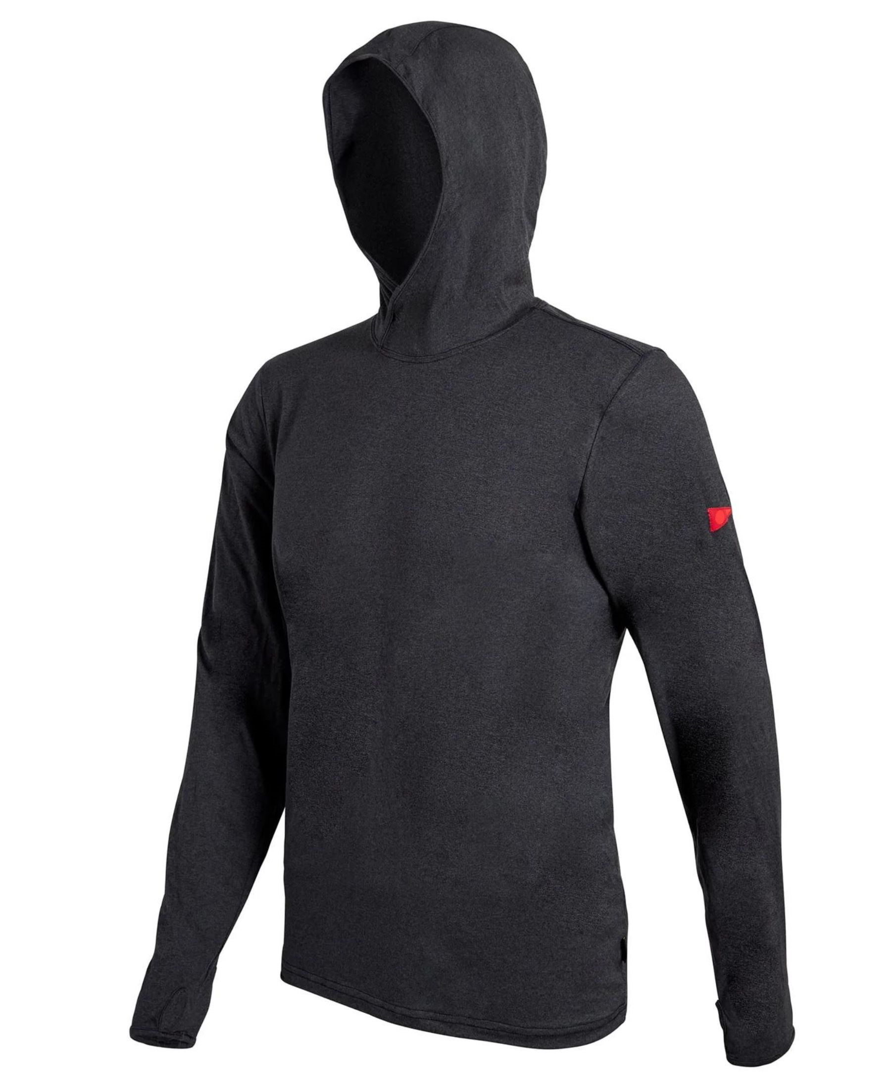 Florence Marine X Adapt Long Sleeve Hooded UPF Shirt - Black