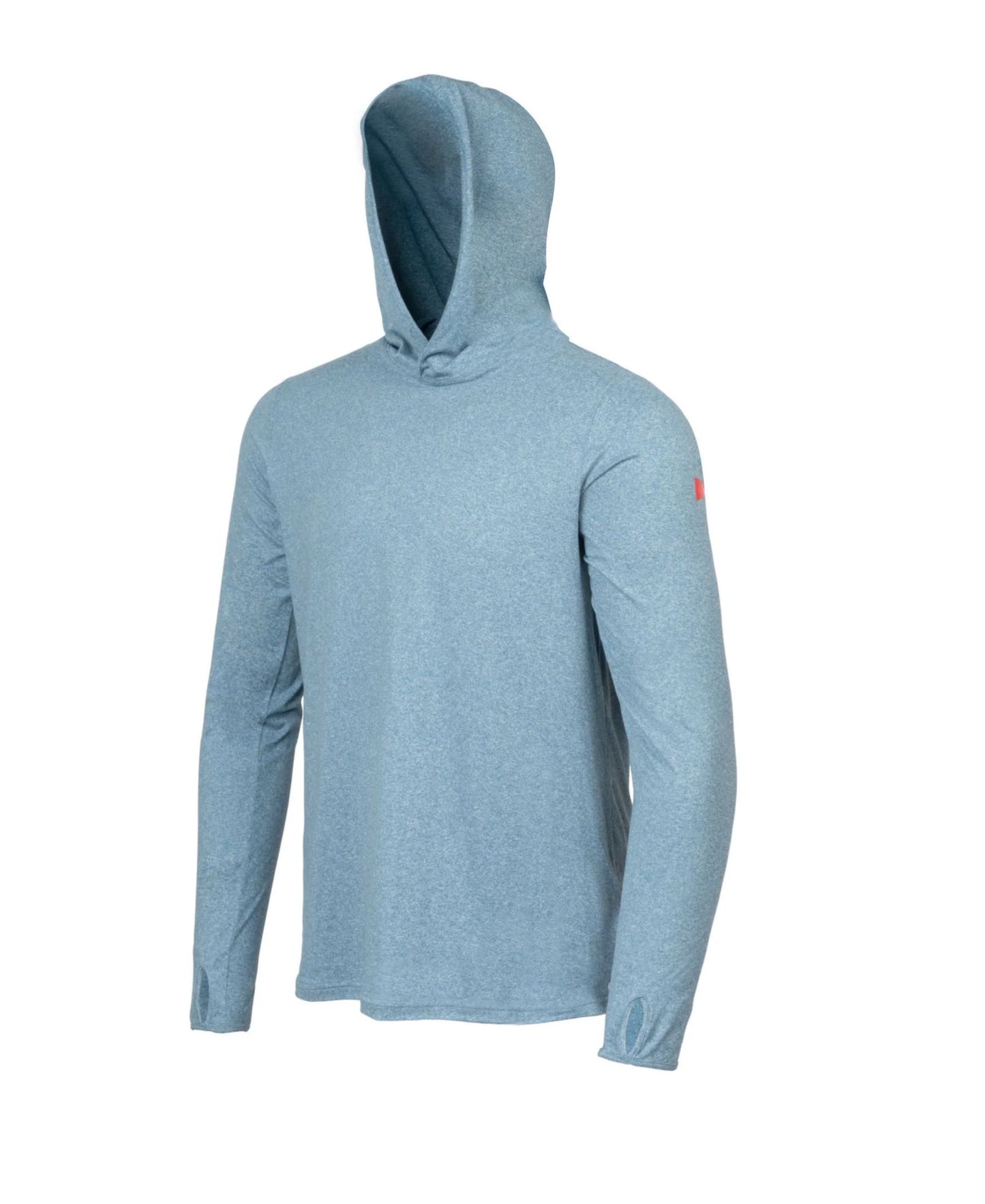 Florence Marine X Adapt Long Sleeve Hooded UPF Shirt - Heather Steel Blue