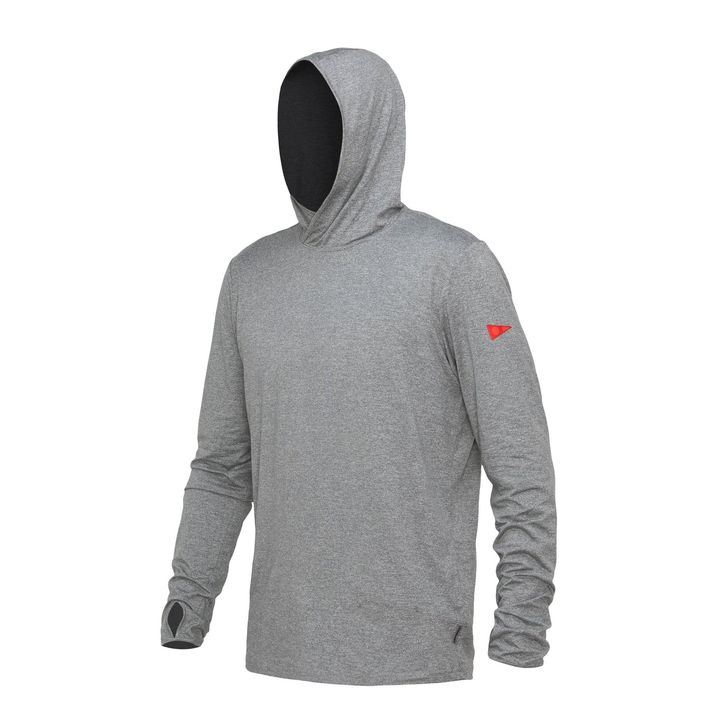 Florence Marine X Adapt Long Sleeve Hooded UPF Shirt - Light Heather Grey