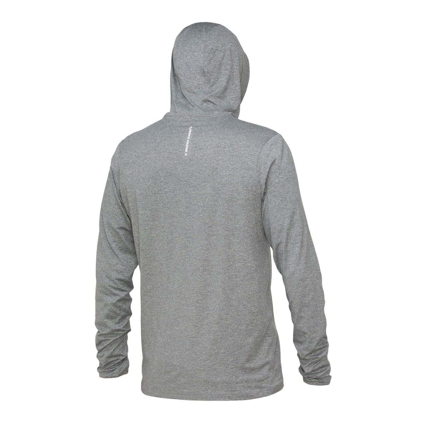 Florence Marine X Adapt Long Sleeve Hooded UPF Shirt - Light Heather Grey