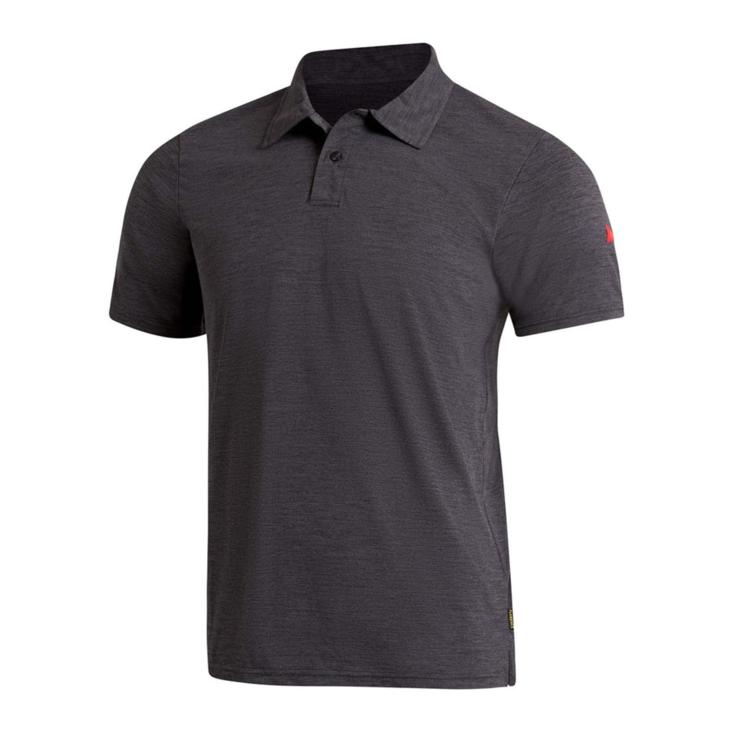 Florence Marine X Airtex Collared Short Sleeve Shirt  - Heather Charcoal