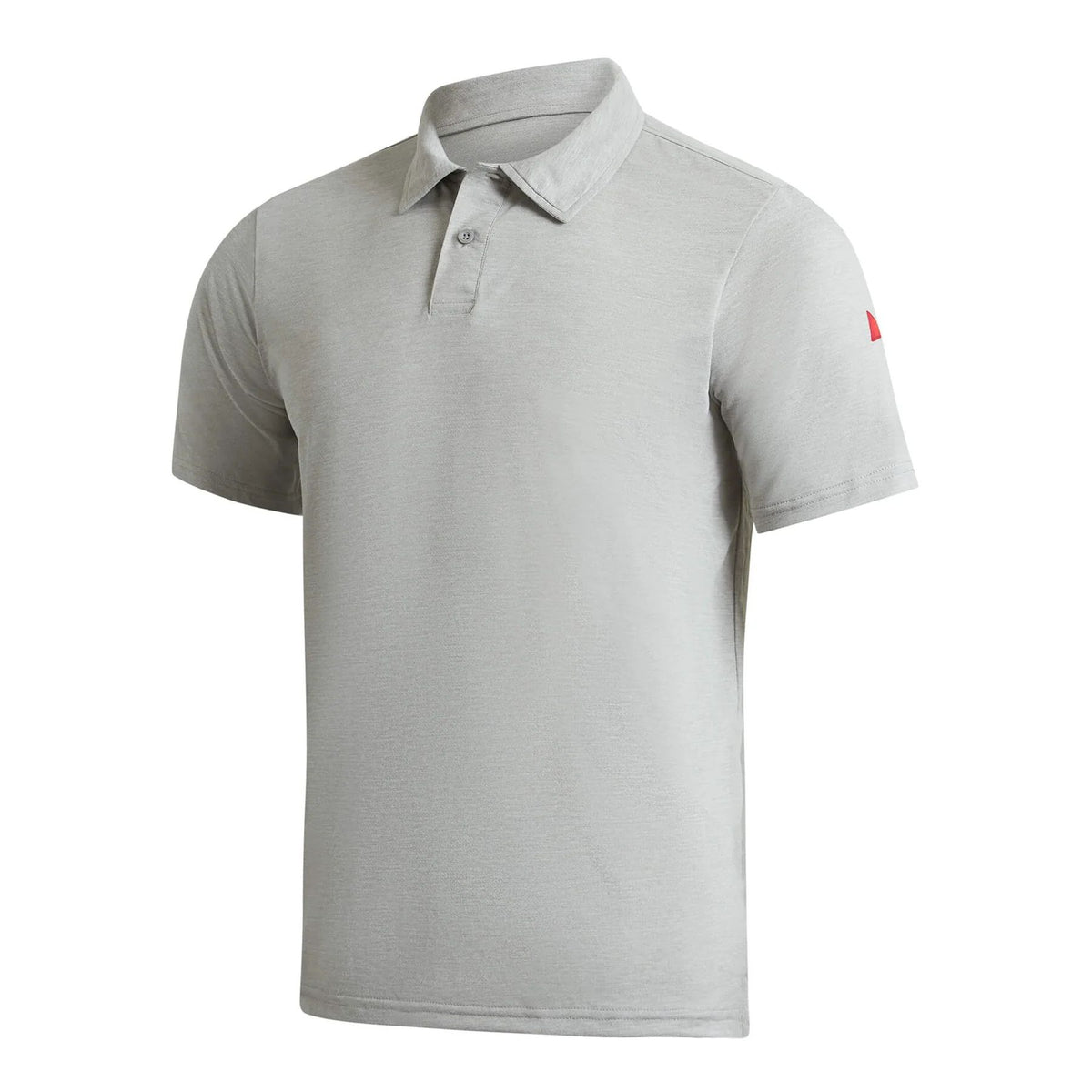 Florence Marine X Airtex Collared Short Sleeve Shirt  - Light Heather Grey