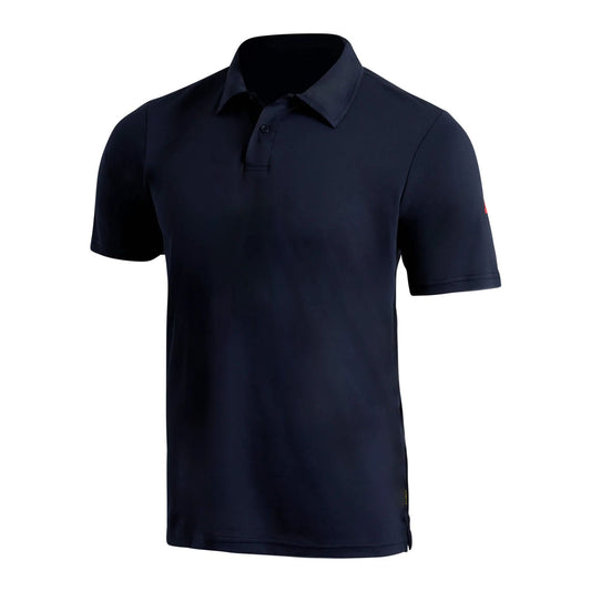 Florence Marine X Airtex Collared Short Sleeve Shirt  - Navy