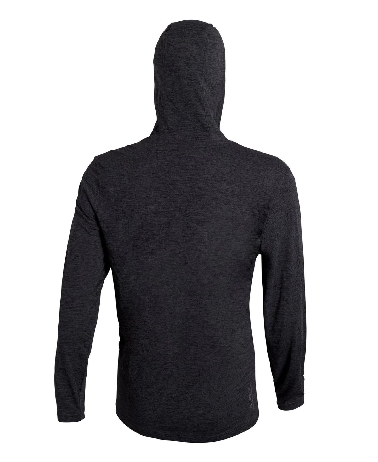 Florence Marine X Airtex Long Sleeve Hooded Shirt - Heather Charcoal