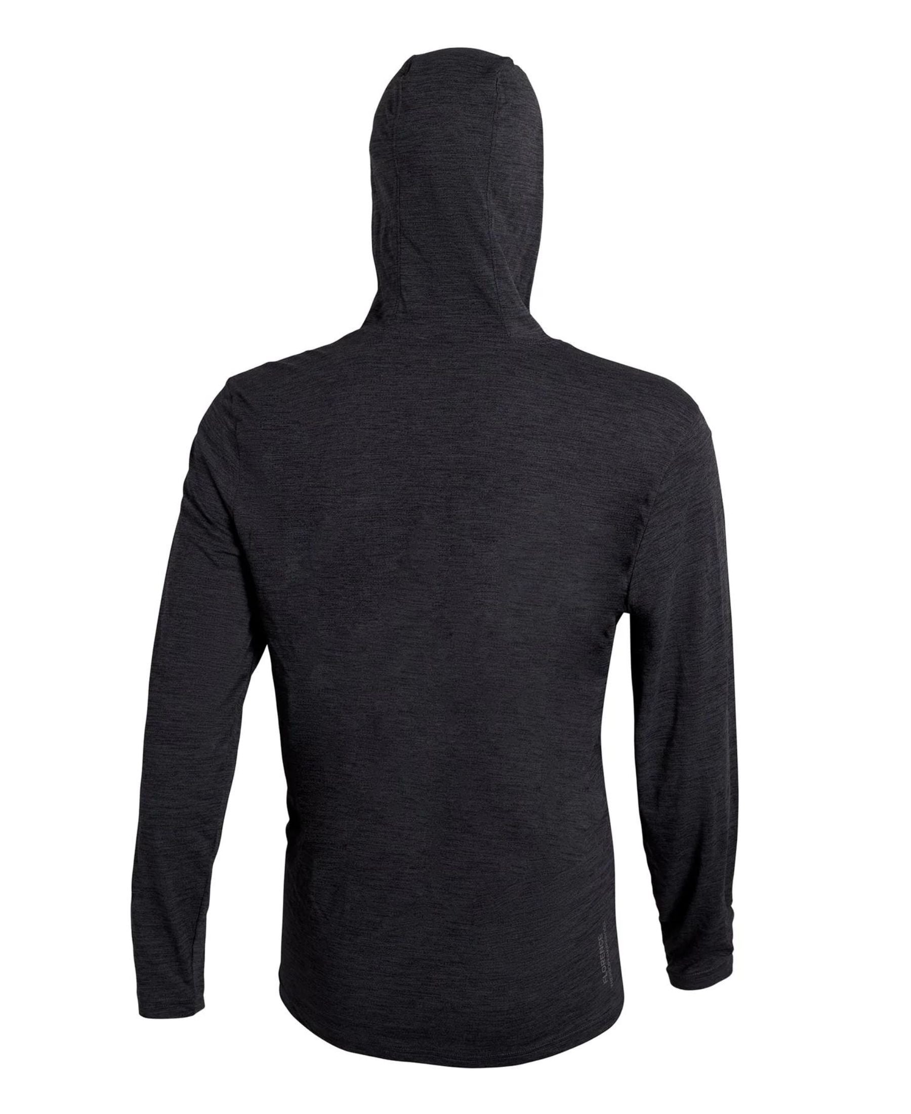Florence Marine X Airtex Long Sleeve Hooded Shirt - Heather Charcoal