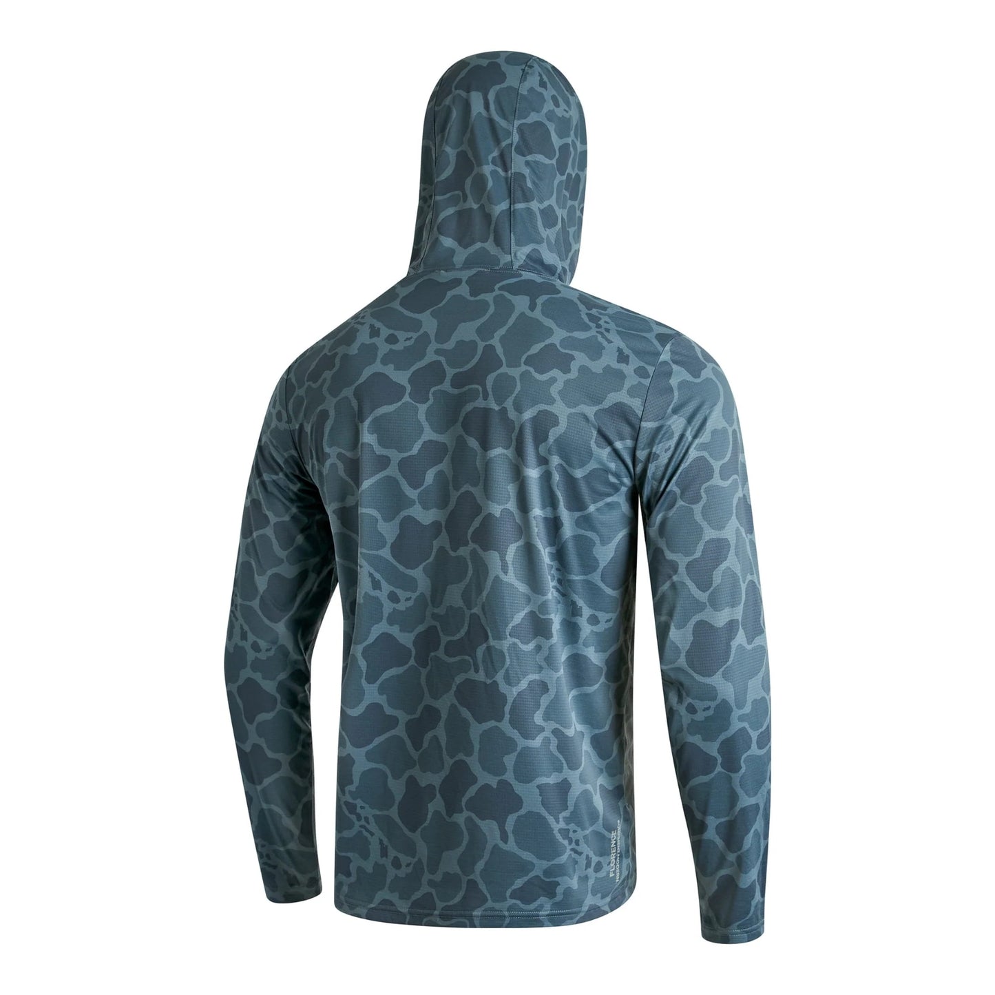 Florence Marine X Airtex Long Sleeve Hooded Shirt - Heather Maritime Camo