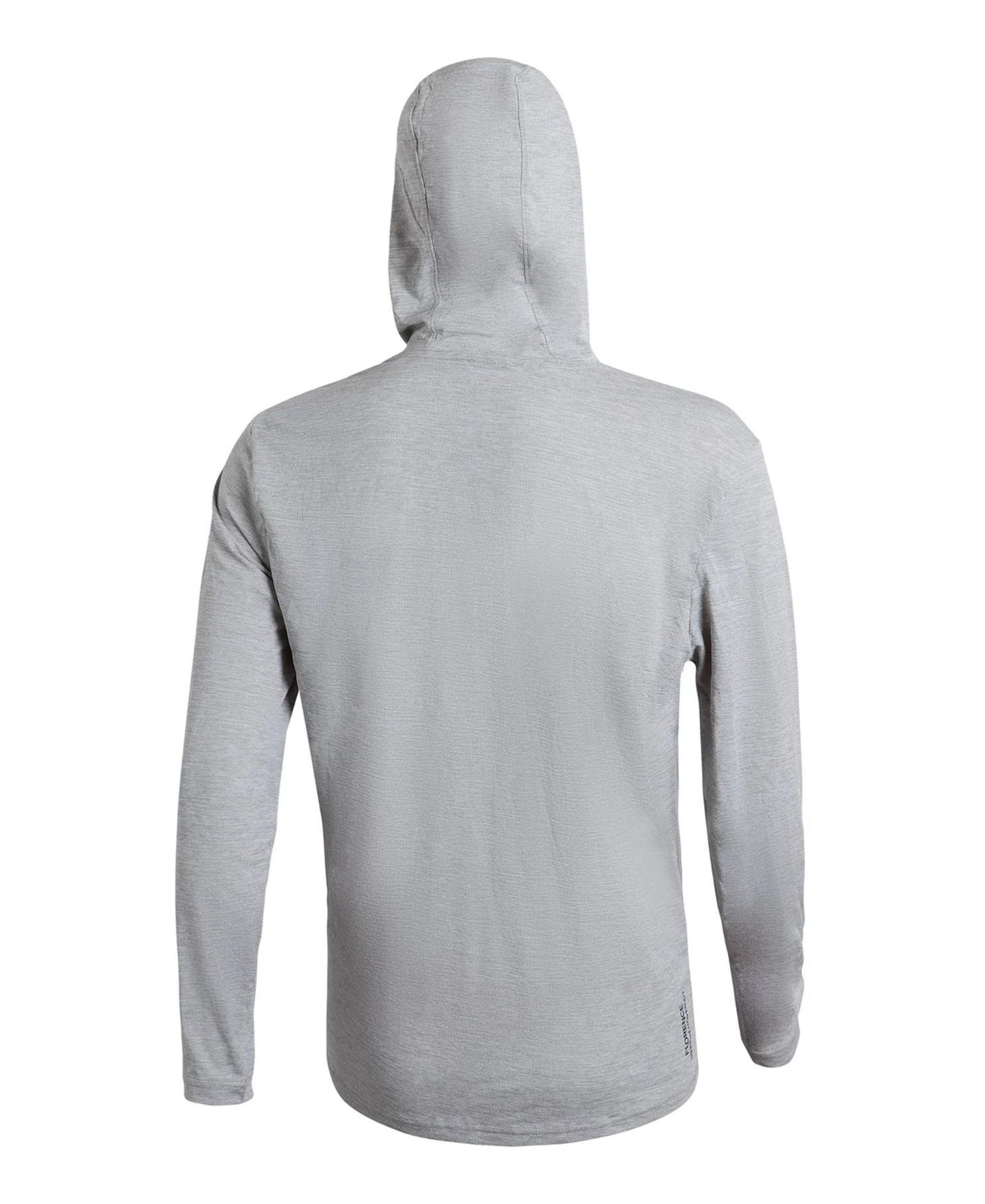 Florence Marine X Airtex Long Sleeve Hooded Shirt - Light Heather Grey