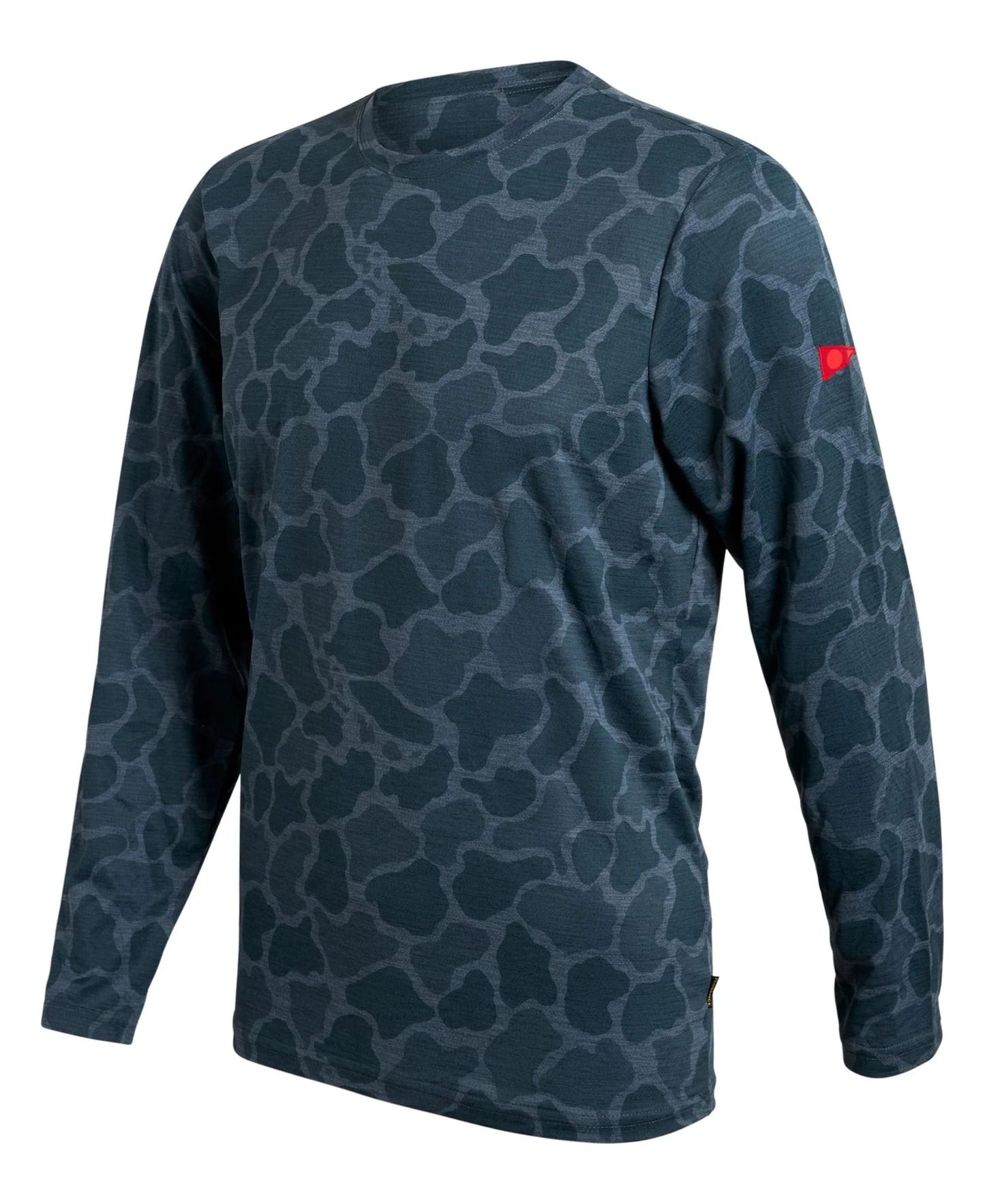 Florence Marine X Airtex Long Sleeve Shirt - Heather Light Sea Blue Camo