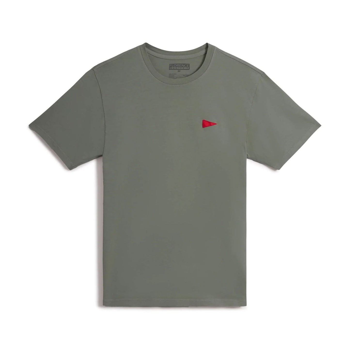 Florence Marine X Burgee Tee - Moss Grey