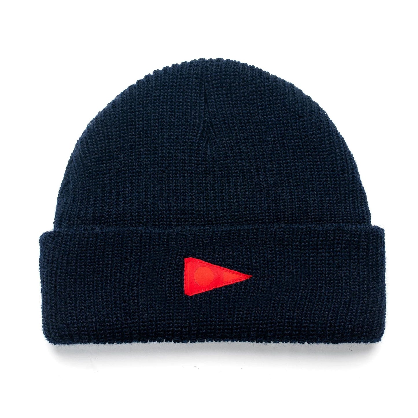 Florence Marine X Burgee Wool Beanie - Dark Navy