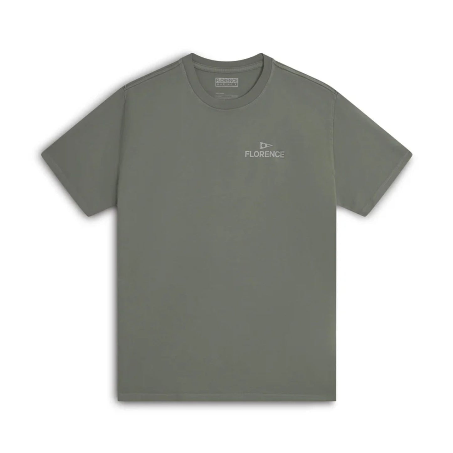Florence Marine X Crew T-Shirt - Moss Grey