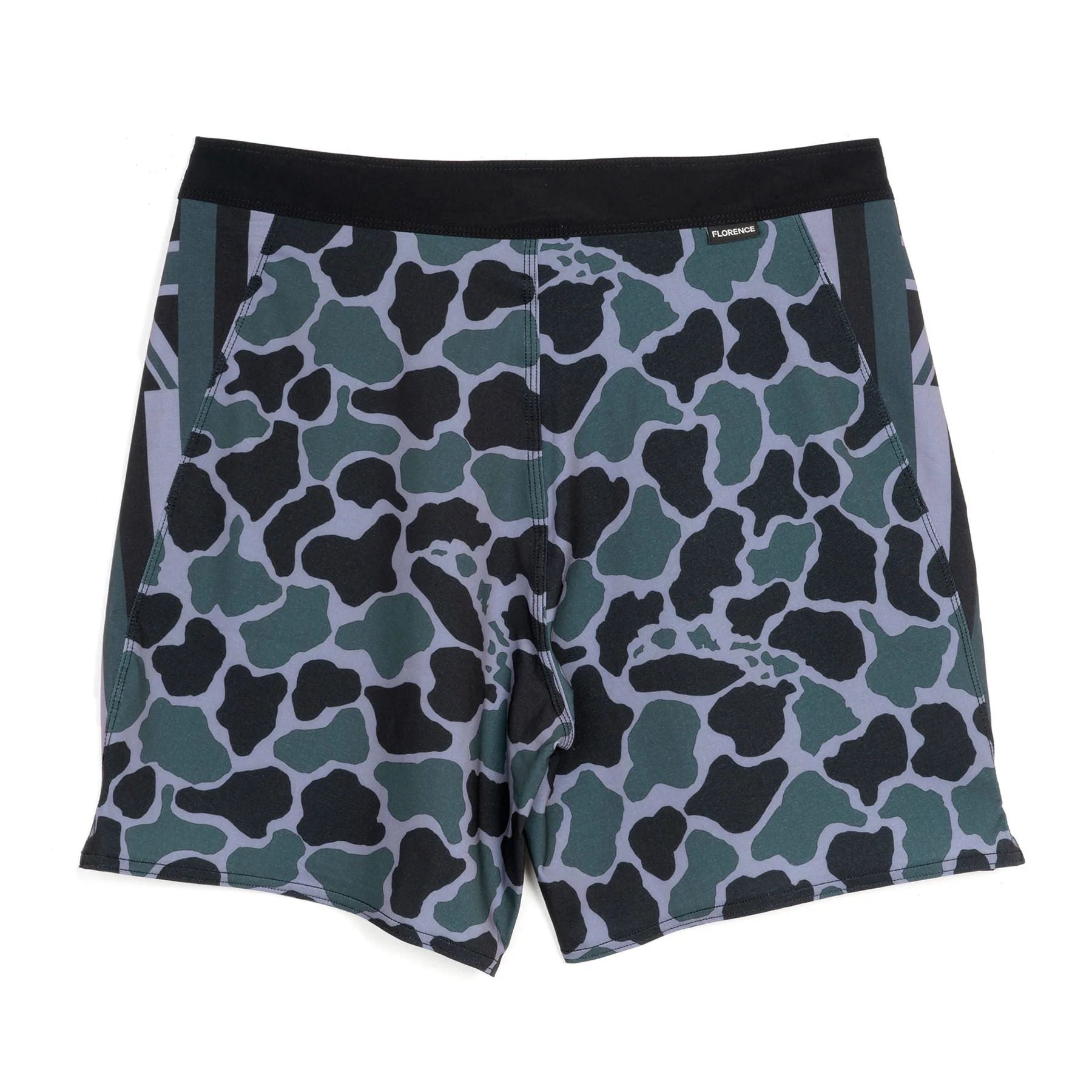 Florence Marine X F1 Pro Hawaii Camo Boardshort  - Dark Emerald