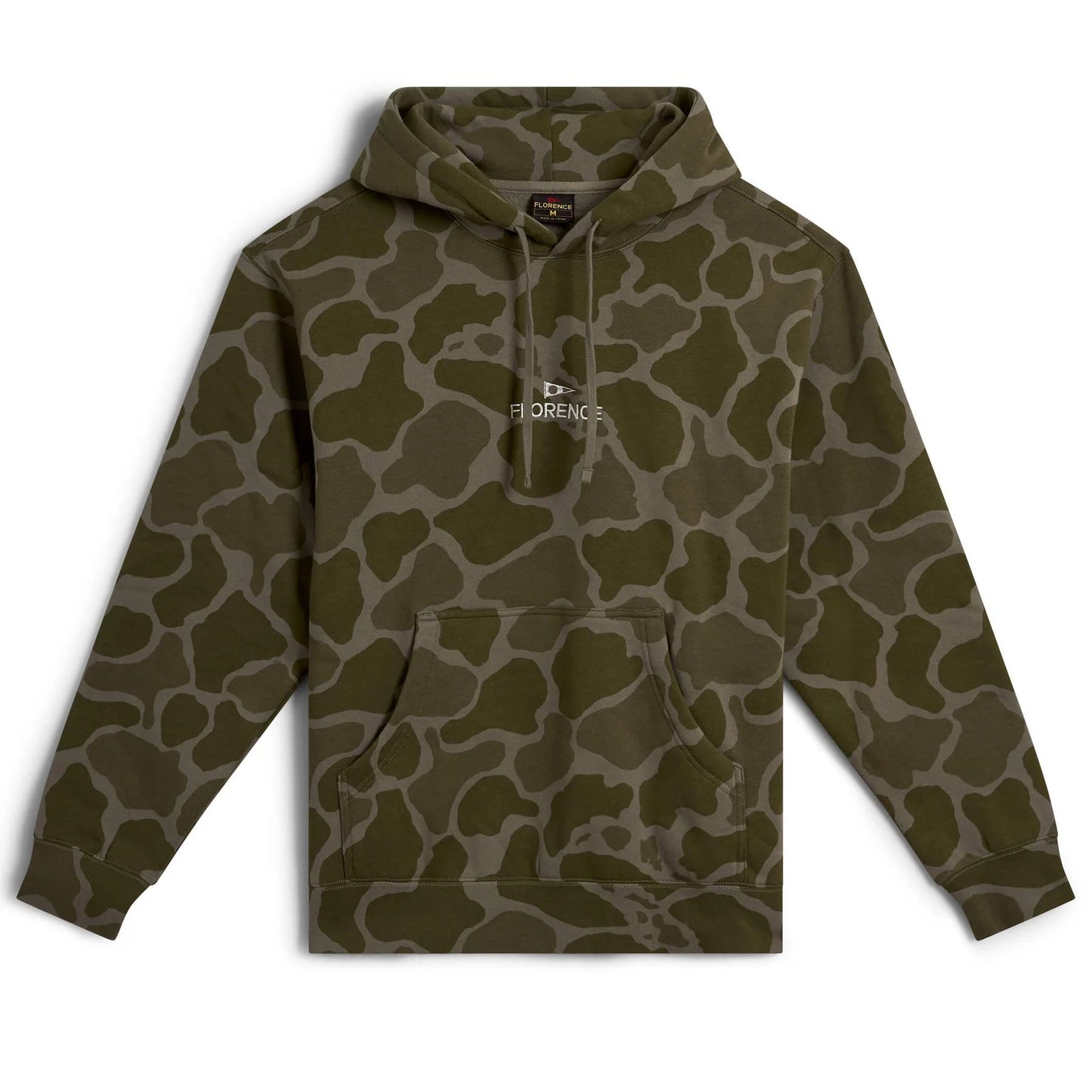 Florence Marine X Florence Embroidered Hoodie  - Burnt Olive Camo