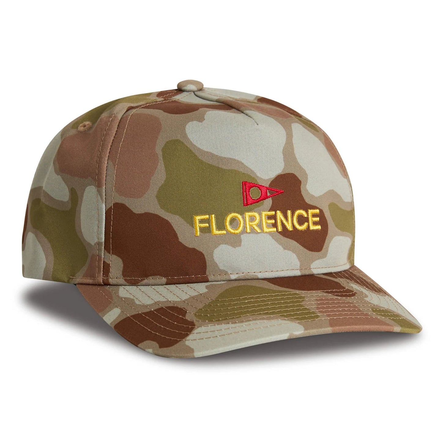 Florence Marine X Logo Twill Hat - Arid Tan Camo