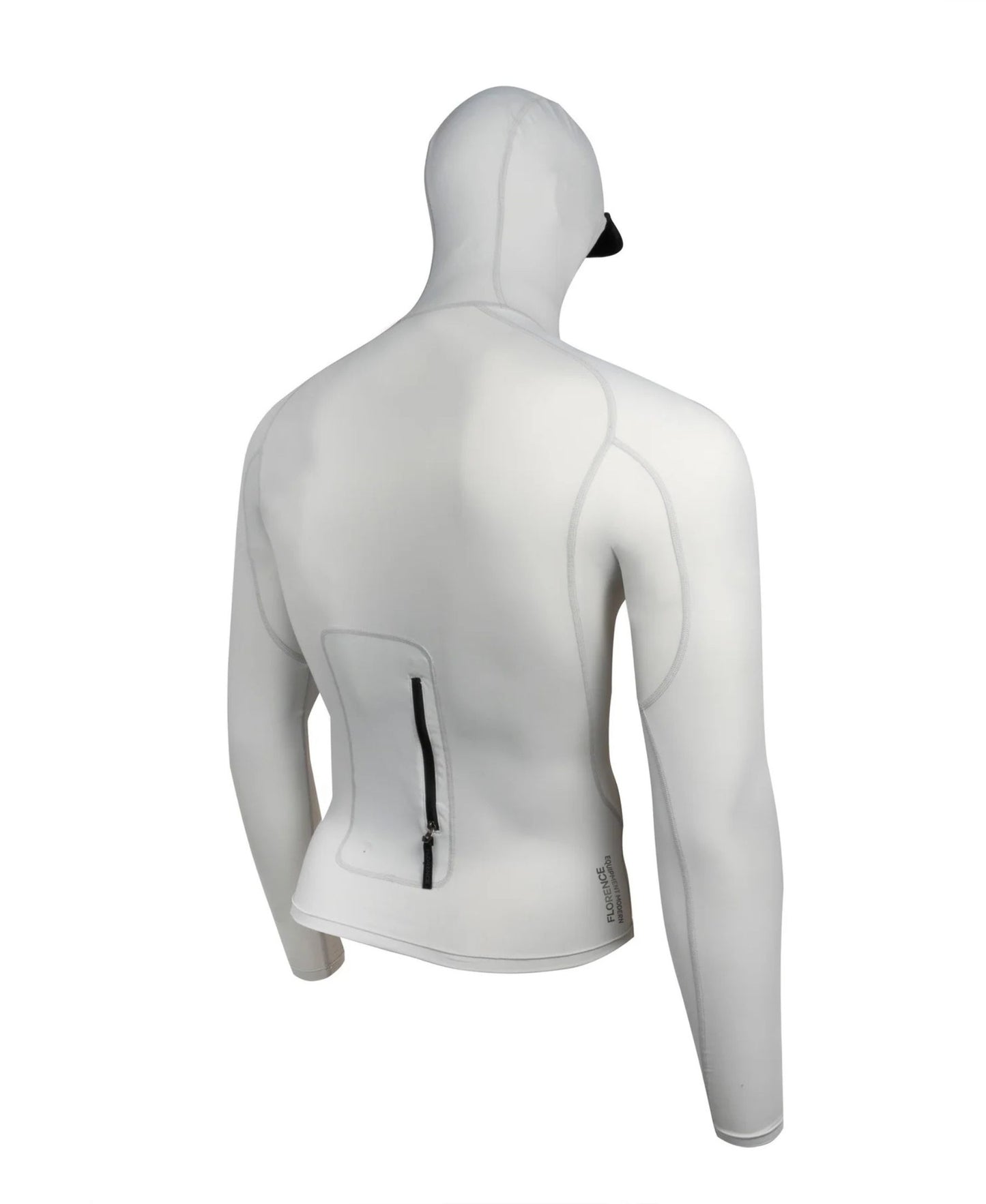 Florence Marine X Long Sleeve Utility Pocket Hooded Rashguard  - Silver