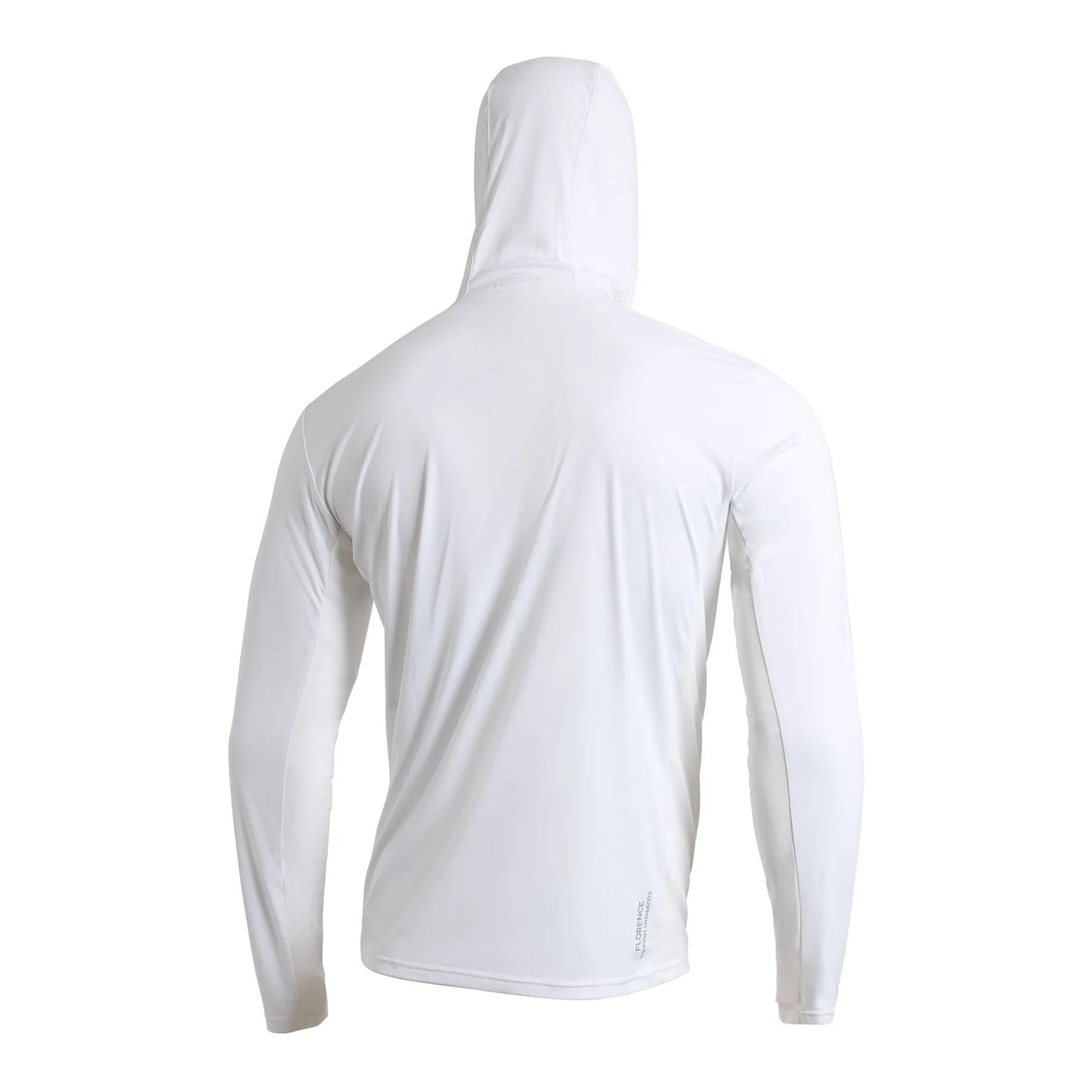 Florence Marine X Sun Pro Long Sleeve Crossover Hooded UPF Shirt - White
